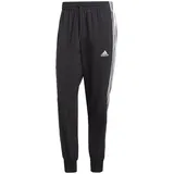 adidas AEROREADY Essentials Tapered Cuff Woven 3-Stripes Pants Black/White S
