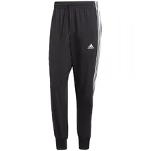 adidas AEROREADY Essentials Tapered Cuff Woven 3-Stripes Pants Black/White S