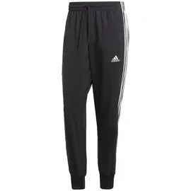adidas AEROREADY Essentials Tapered Cuff Woven 3-Stripes Pants Black/White S
