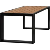 MKS Beistelltisch 122 x 55 x 65 cm Schwarz