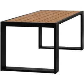 MKS Beistelltisch 122 x 55 x 65 cm Schwarz