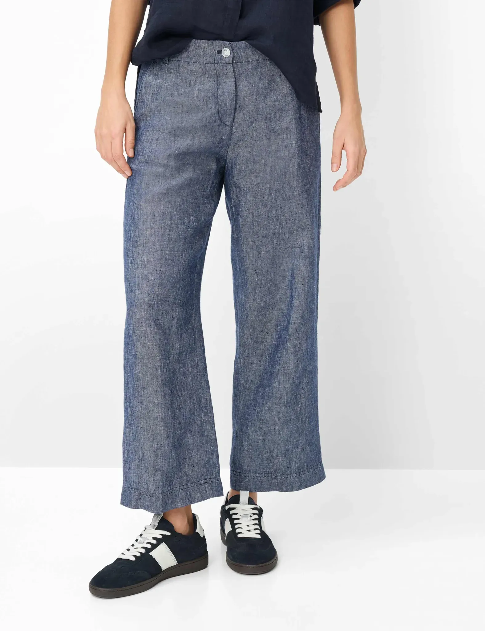 Brax Damen Culotte Style MAINE S INDIGO MOOD, Blau, Gr. 44