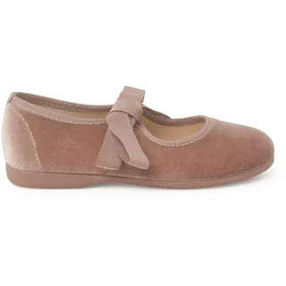 Pisamonas Mary Janes Aus Samt Mit Faya-Schleife Für Mädchen Größe 27 Farbe Make-Up - 27 EU