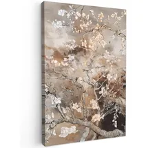 onlywow Leinwand Bilder Mandelblüte | Gr.: 40 x 60 cm