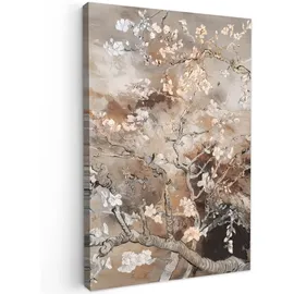 onlywow Leinwand Bilder Mandelblüte | Gr.: 40 x 60 cm