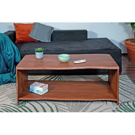 SAM Outillage Sam Couchtisch Braun, Holz, Echtholz,Akazie, Rechteckig,Rechteckig, 115x45x55 cm Wohnzimmer, Wohnzimmertische, Couchtische