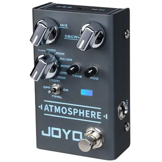 JOYO Reverb-Pedal, 9 digitale Reverb-Typen mit Modulation und Trail-Funktion für E-Gitarren-Effekt (Atmosphere R-14)