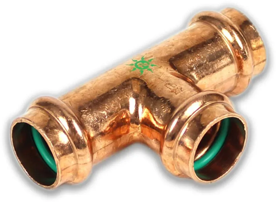 Solar Pressfitting T-Stück i x i x i, Kontur V, verschiedene Größen (Ausführung: 18 mm)
