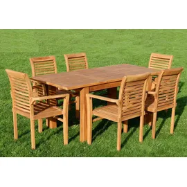 ALEOS. Teak Set 7-tlg. Braun