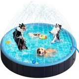 Famanu Hundepool 2-in-1 - Blau, großformatig