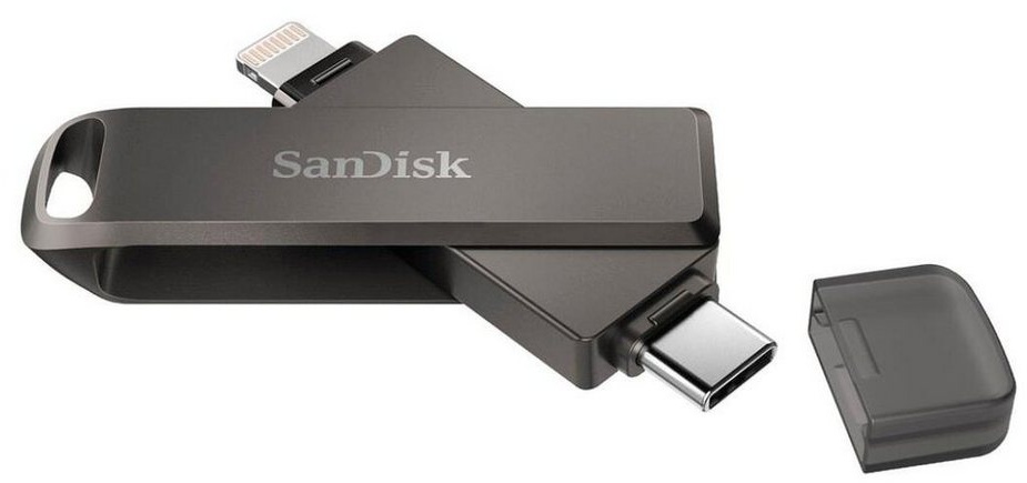 Sandisk iXpand Luxe, 256GB, USB 3.1, USB-C USB-Stick schwarz