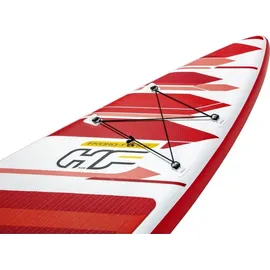 BESTWAY Hydro-Force SUP Paddle Board 381 x 76 x 15 cm rot/weiß