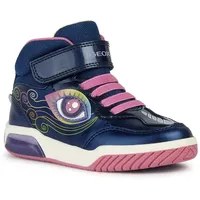 GEOX Jungen Mädchen J INEK Girl Sneaker, Navy/Multicolor, 24 EU