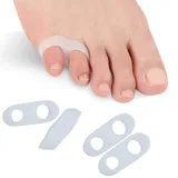 feifanshop 4 Silikon Zehenspreizer kleiner Zeh bei Hallux Valgus Hammerzeh Fußschmerzen