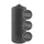 Fink Stumpenkerze 20 cm grau