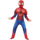 Rubie's 640841S Spider-Man Spiderman Kostüm, boys, blau-rot, S Halloween