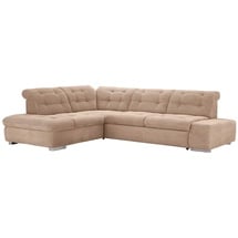 sit&more Ecksofa »Pale L-Form«, inklusive Kopfteilverstellung, wahlweise mit Bettfunktion, beige