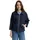 Tom Tailor Damen Boxy Fit Scuba Sweatjacke, blau, Uni, Gr. M