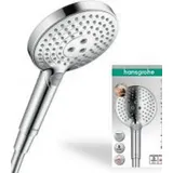 Hansgrohe Raindance Select S 120, Chrom, Handbrause rund Ø 12,5 cm, 3 Strahlarten