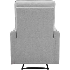dorel home Relaxsessel Lugo Polyester 71 x 102 x 86 cm Grau mit Schlaffunktion