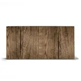 banjado Magnettafel 78x37cm Magnetwand Silber Aus Metall Magnetpinnwand Pinnwand Inkl. 4 Magnete Motiv Maserung Dunkel