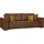 INOSIGN 3-Sitzer INOSIGN "BEATRICE, B: 250 cm - wahlweise mit Bettfunktion", braun (cognac), B:250cm H:92cm T:107cm, Sofas, u. Bettkasten, incl. 2 Zierkissen