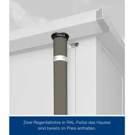 Hörmann Berry Gerätehaus 3,13 x 2,83 m Quarzgrau