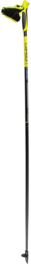 BIRKI Nordic Walking CARBON CLASSIC - Uni., schwarz/lime (140 cm)