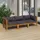vidaXL 3-Sitzer-Gartensofa 308 x 80 x 66 cm Grau