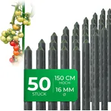 Novatool Pflanzstäbe 150 cm grün