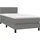vidaXL Boxspringbett 100 x 200 cm Dunkelgrau