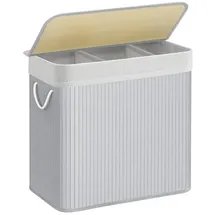 Songmics Wäschekorb, mit 3 Fächern,