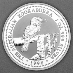 Silbermünze 1oz Kookaburra 1998 (Australien)