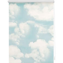 Lichtblick Rollo Klemmfix, ohne Bohren, blickdicht, Wolken - Blau