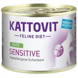 Kattovit Sensitive 85 Gramm Katzenspezialfutter 12 x 85 Gramm Pute