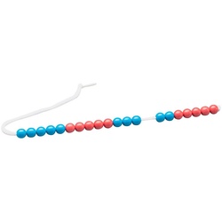 Wissner® aktiv lernen Lernspielzeug 20er Rechenkette rot/blau, RE-Plastic®