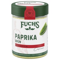 Fuchs Gewürze - Paprika grün gemahlen - milder Paprika-Note für asiatische Gerichte oder Reispfannen - natürliche Zutaten - 55 g in wiederverwendbarer, recyclebarer Dose
