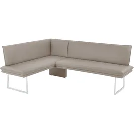 K+W Komfort & Wohnen Eckbank 86x60 cm Leder Longlife BRONCO langer Schenkel rechts oder links
