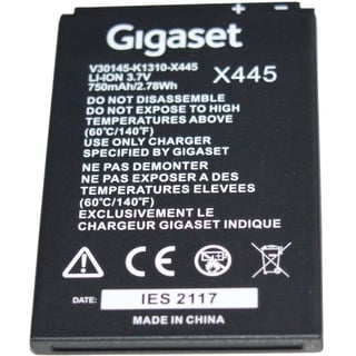 Original Akku Gigaset SL450 SL350 SL400 SL78 SL78H SL780 H V30145-K1310-X445 LI-ION 3,7V 750mAh