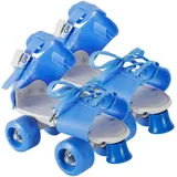 Verstellbare Rollschuhe - Quad -Skates, leichte 4 -Rad -Schuhe | Tragen Sie resistente Rollschuhe im Freien, Doppelreihendesign mit einziehbaren n für Anfänger, Kinder, Jugendliche und Parkspiele
