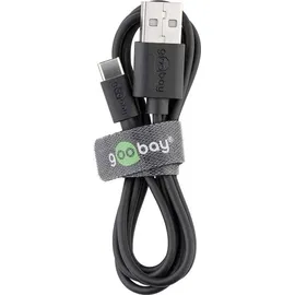 goobay USB-A auf USB-C 2 m Schwarz