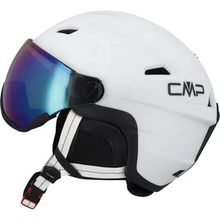 CMP WJ-2 Kids Ski Helmet With Visor bianco-silver (24XS) XS