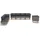 vidaXL Garten-Lounge-Set 9-tlg. grau