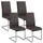 Juskys Freischwinger Stuhl Vegas 4er Set