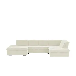 Lounge Collection Wohnlandschaft mit verschiedenen Funktionen Spencer , creme , Maße (cm): B: 382 H: 102 T: 260.0