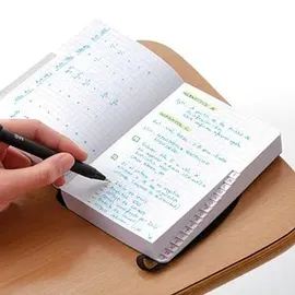 Miquelrius Notizbuch Leather A6 kariert schwarz