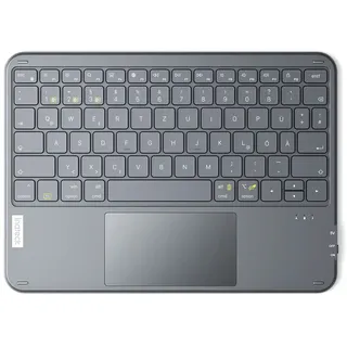 Inateck Tablet Tastatur mit Touchpad, Ultraleichte Tastatur Kabellose QWERTZ Deutsch mit Trackpad, kompatibel mit iPad/Tablet/Windows/Laptop/PC, KB01105