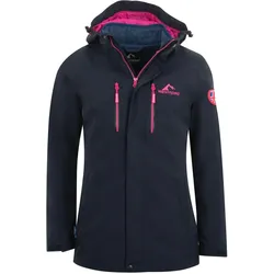 Damen 3in1 Funktionsjacke Hverfjall Marineblau / Magenta XS