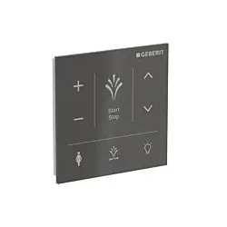Geberit AquaClean Wandbedienpanel 147041SJ1 zur Aufputz-Montage, Oberfläche Glas/Farbe schwarz