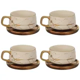 Intirilife Teetasse 0,2 l Weiß 4 St.